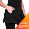 Colortrak Limitless Bleach Proof Work-and-Play Tunic, Black, Large view 4