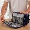 Carrywell (Not Made In China) 2 Pack, Dopp Kit For Men, Men's Travel Toiletry Organizer, Water-Resistant Shaving Bag for Toiletries and Accessories (Blue) view 4