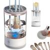AMYESE 2025 Makeup Brush Cleaner, Automatic Makeup Brush Cleaning Machine, 3-in-1 Electric Beauty Brush Cleaner, Air Drying and Dust-proof Organizer, Makeup Brush Tool, Great Gift for Makeup Friends view 1