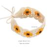 2Pcs Fashion Hair Scarf For Womens Lightweight Crochet Head Scarves Bandana Crochet Turban Hair Bands Headwrap Floral Crochet view 3