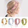 2Pcs Fashion Hair Scarf For Womens Lightweight Crochet Head Scarves Bandana Crochet Turban Hair Bands Headwrap Floral Crochet view 4