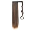 Ponytail Extension 22inch Long Straight Ponytail Extension Wrap Around Clip On Ponytail Hair Extension Heat Resistant Synthetic Straight Hair Pony Tail Hairpieces Ponytail Hairpiece for Women ( Color view 1