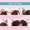 Ponytail Extension 22inch Long Straight Ponytail Extension Wrap Around Clip On Ponytail Hair Extension Heat Resistant Synthetic Straight Hair Pony Tail Hairpieces Ponytail Hairpiece for Women ( Color view 3