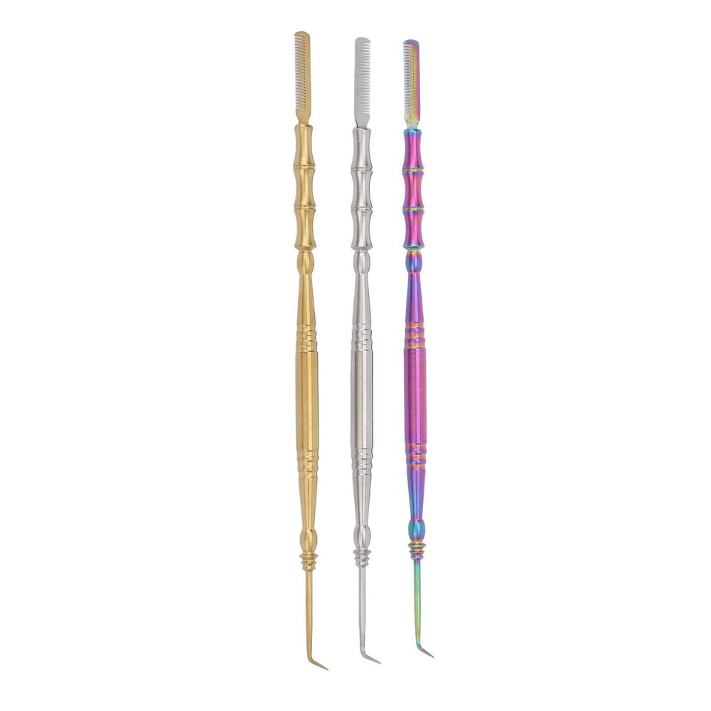 3 PCS Lash Lift Perm Tools, with Lash Lift Comb Perming Curling Extensions Supplies,Stainless Steel Lash Separator, Eye Lash Enhancer for Eyelash Makeup Enthusiasts