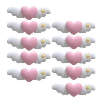 10pcs Cute Heart Wing Hairpins Hot Girls Duckbill Hair Clip Spring Summer Y2k Ponytail Bang Hair Clip For Woman Hair
