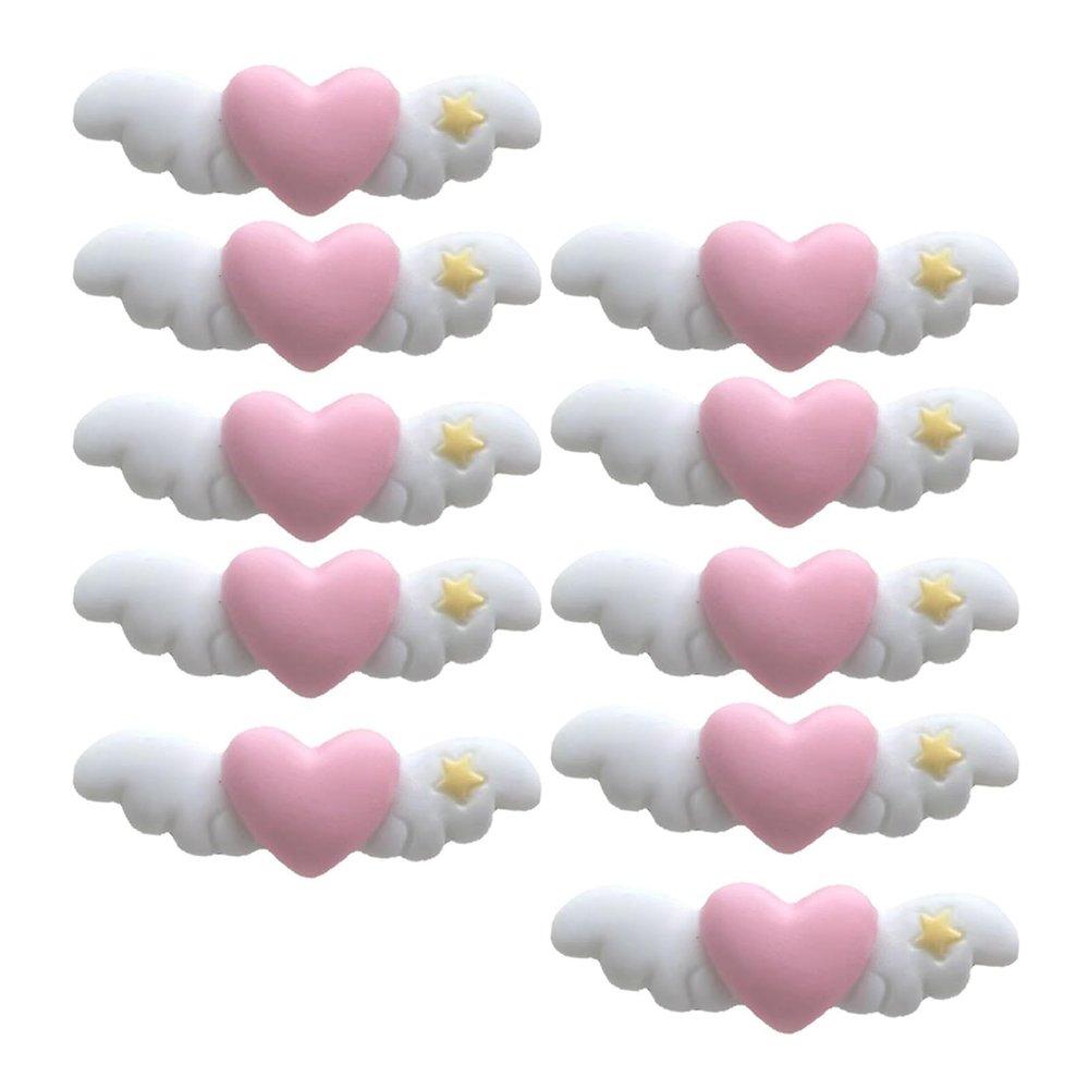 10pcs Cute Heart Wing Hairpins Hot Girls Duckbill Hair Clip Spring Summer Y2k Ponytail Bang Hair Clip For Woman Hair