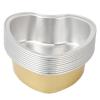 10PCS Wax Melting Bowl,Heart Shape Aluminum Foil Wax Bean Cup,Large Capacity Wax Melt Containers for Hair Removal(golden) view 1