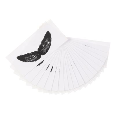 FOMIYES 20pcs Nose Hair Removal Wax Stickers Easy to Use Facial Hair Remover for Adults Strong Adhesive Beard Shaped Strips for Nose Cleaning