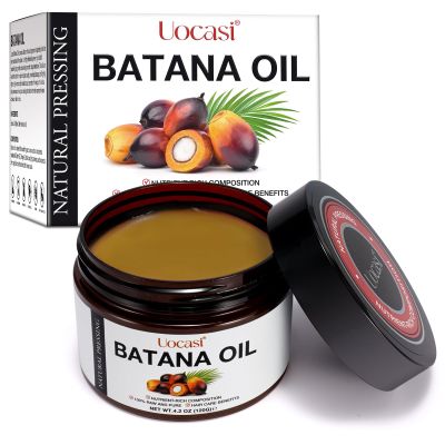 Raw Batana Oil for Hair Growth (4.2 OZ), 100% Pure Natural Unrefined - Prevent Hair Loss and Promotes thickness for Women & Men