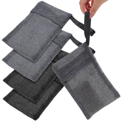 Didiseaon 4Pcs Soap Pocket Exfoliating Soap Saver Pouch Foaming for Bath Shower Exfoliating Body Scrubber Sponge