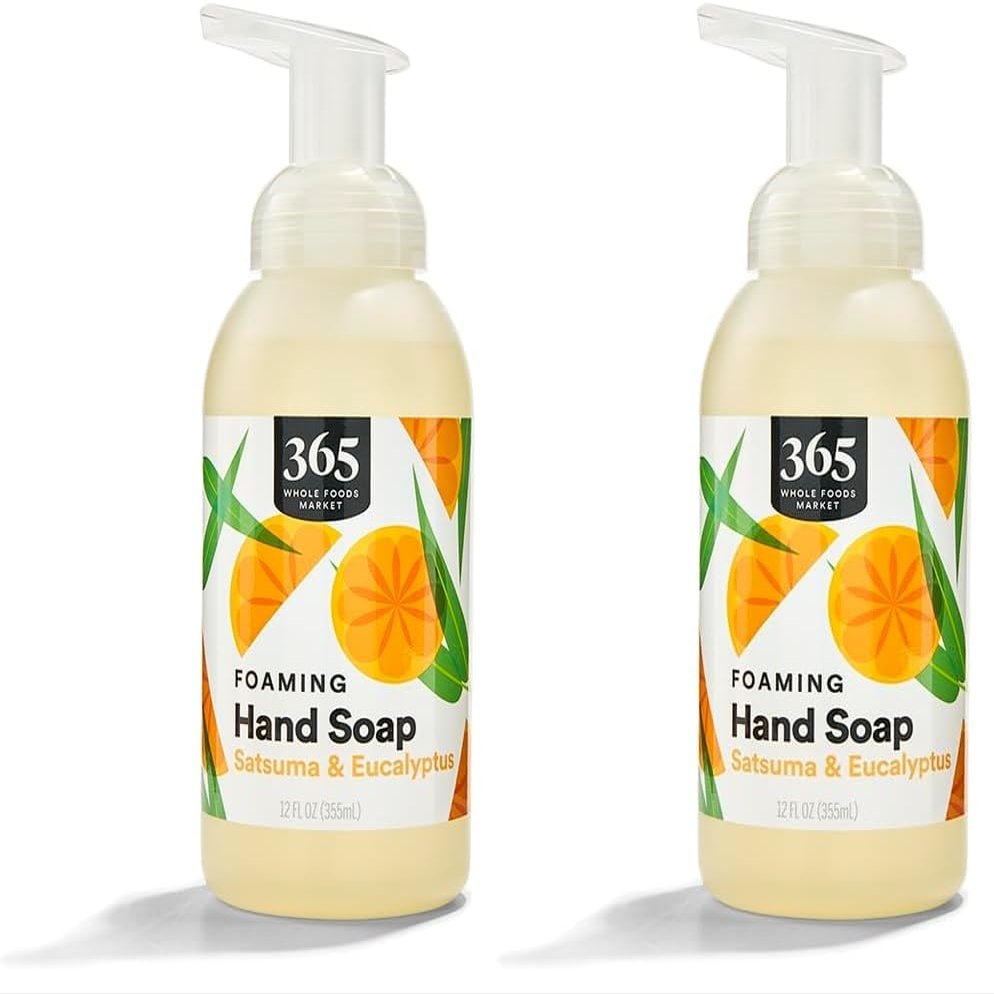 365 by Whole Foods Market, Hand Soap Foaming Satsuma Eucalyptus, 12 Fl Oz (Pack of 2)