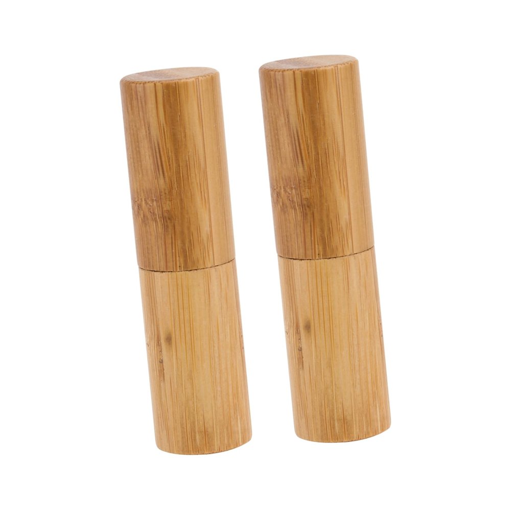 Beavorty 2pcs Lip Balm Tubes Rustic Empty Lipstick Containers for Lip Gloss Diameter Golden Finish for Handmade Cosmetics and Travel