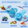 ANAI RUI Lip Therapy Set, Lip Scrub & Lip Mask, Overnight Moisturizing Lip Care Kit, Suagr Lip Exfoliator and Lip Sleeping Mask for A Soft Lips, Lip Gift Set for Dry, Chapped, Dark Lips, Blueberry view 2