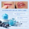 ANAI RUI Lip Therapy Set, Lip Scrub & Lip Mask, Overnight Moisturizing Lip Care Kit, Suagr Lip Exfoliator and Lip Sleeping Mask for A Soft Lips, Lip Gift Set for Dry, Chapped, Dark Lips, Blueberry view 3