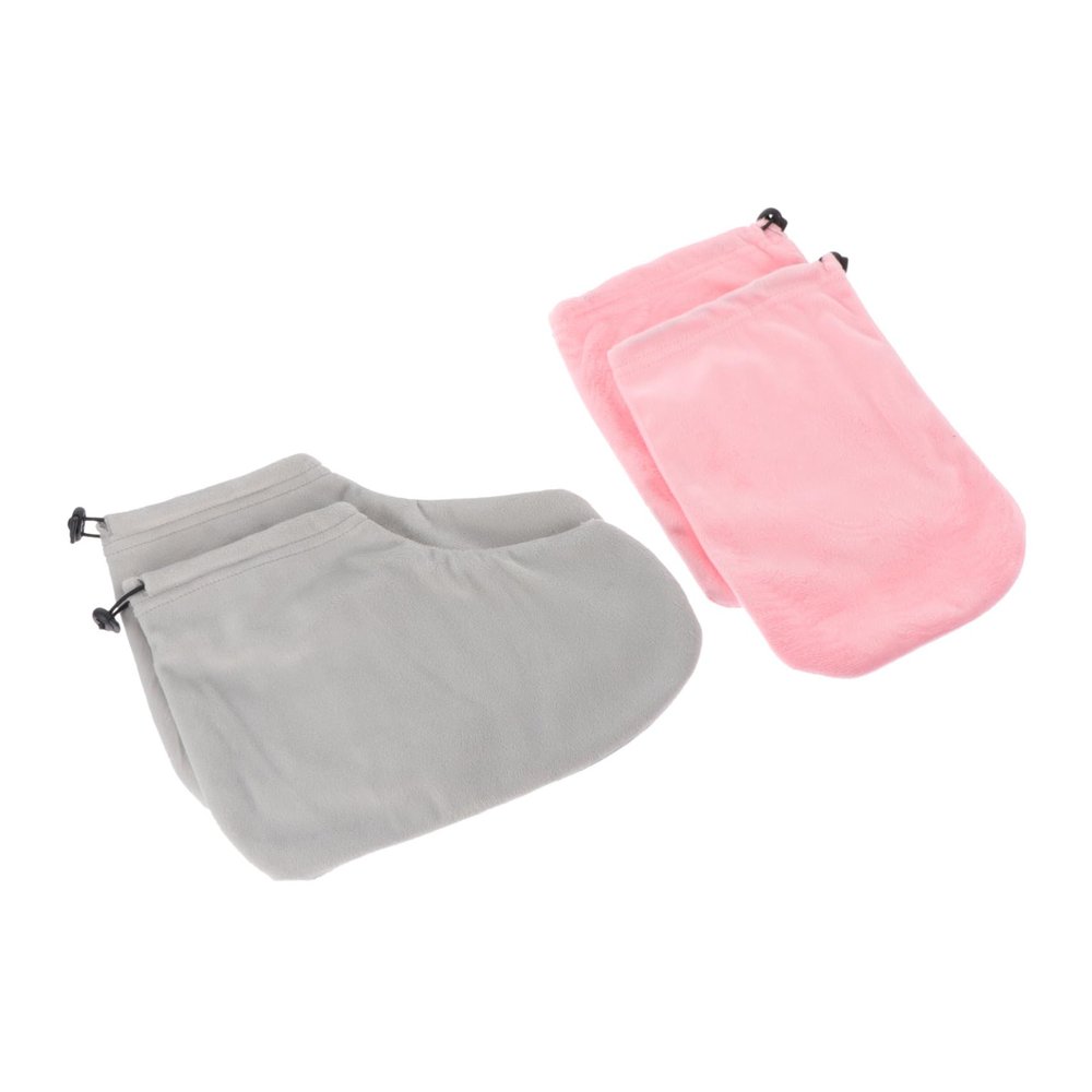 Healeved 1set Beauty Wax Therapy Foot and Hand Covers Thermal Insulation Paraffin Wax Gloves for Moisturizing Treatments Comfortable and Washable for Home and Salon Use