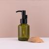 2 Pcs 60ML 2OZ Green Glass Travel Bottles for Toiletries Leakproof Lotion Pump Bottles Lotion Dispenser Cosmetic Cream Pump Bottles Soap Dispenser Containers Vial Jar for Essential Oil Cream Lotion view 3