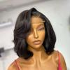 13x4 Body Wave HD Lace Front Wigs Human Hair 150% Density Glueless Bob Wigs Human Hair Pre Plucked Bob Loose Wave Brazilian Remy Hair Wigs with Baby Hair Bleached Knots For Woman 14Inch view 1