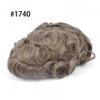 Hair System For Men Toupee Finemono Hairpiece Humanhair Replacement System PU Around Toupee Durable NPU (#1740 17# DARK ASH BLONDE WITH 40% SYNTHETIC GREY, 8x10''-120% Medium Light to Medium Density) view 2