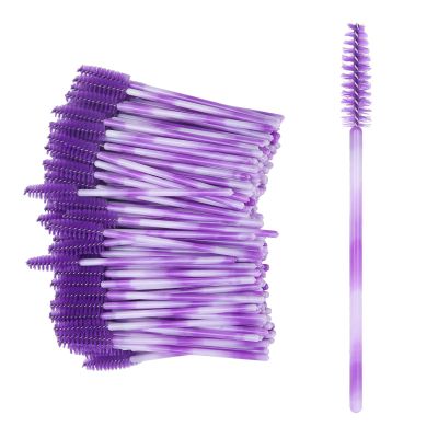Disposable Eyelash Brush, 200pcs Wands Applicator Makeup Kits, Portable Lash Brush Makeup Tool Accessory for Travel and Home (Deep)