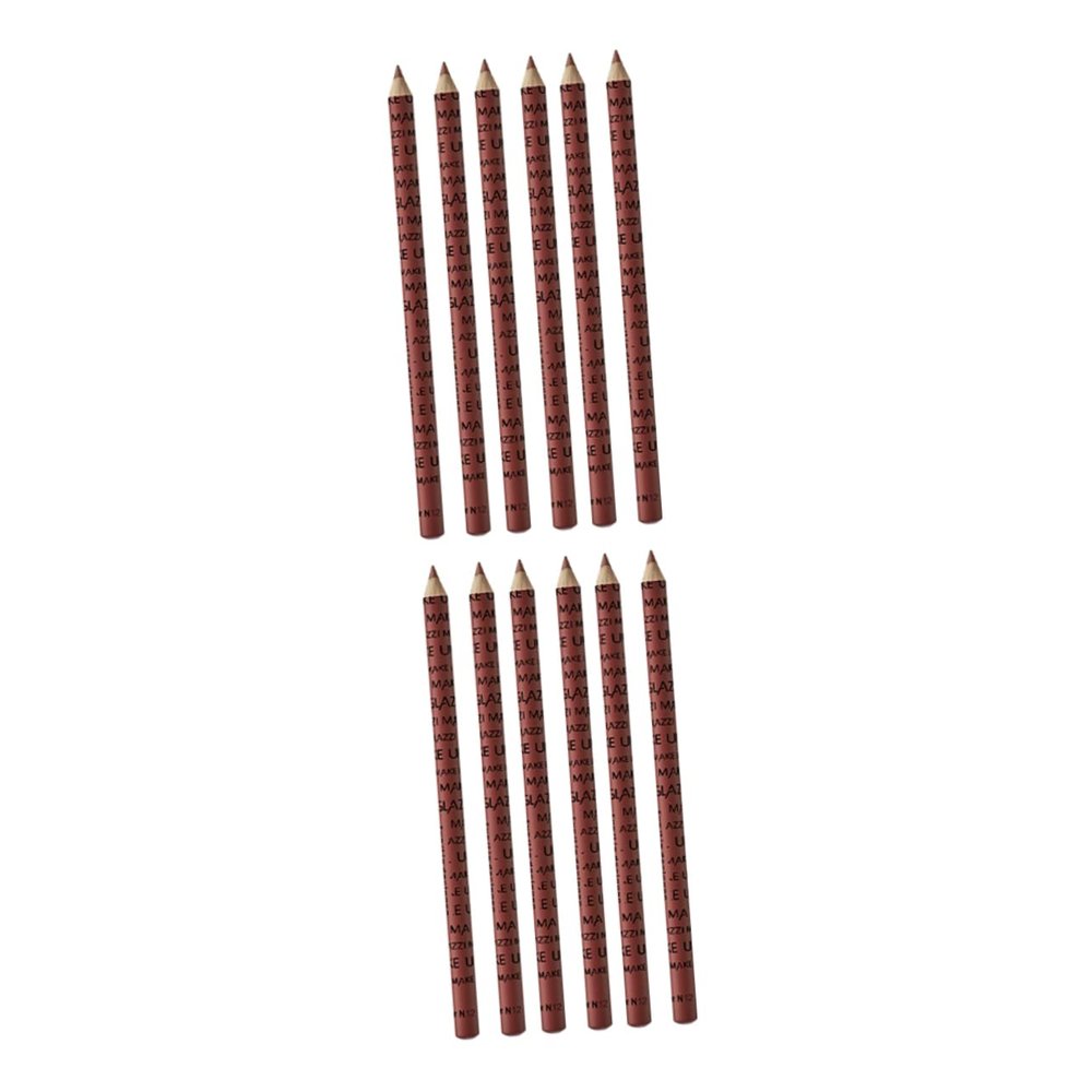 Beavorty 12pcs Lip Pencil Lip Liners Set Makeup Liner Shaping Pencil Lining Tool