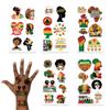 10 Sheets Juneteenth Day Temporary Tattoos,Happy Juneteenth Party Favor Tattoo Stickers,Freedom Day Stickers Decals for Celebrate Black History Month Africa American Independence Day Supplies view 1