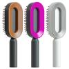 DGFJY Anti-Static Detangler Hair Brush Air Cushion Comb Wide Tooth Scalp Massage Comb Wet & Dry Curly Hair Detangler Brush Hair Brush For Thick Thin Hair Wet & Dry Hair, Black purple view 3