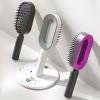 DGFJY Anti-Static Detangler Hair Brush Air Cushion Comb Wide Tooth Scalp Massage Comb Wet & Dry Curly Hair Detangler Brush Hair Brush For Thick Thin Hair Wet & Dry Hair, Black purple view 4