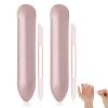 2 Pcs Glass Cuticle Pusher, Dual Ended Cuticle Remover Tool, Cuticle Trimmer Manicure Stick with Leather Case, Fingertip Precision Filing Cuticle Remover Tools for Nail Salons, Home view 1