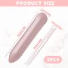 2 Pcs Glass Cuticle Pusher, Dual Ended Cuticle Remover Tool, Cuticle Trimmer Manicure Stick with Leather Case, Fingertip Precision Filing Cuticle Remover Tools for Nail Salons, Home view 2