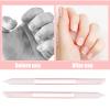 2 Pcs Glass Cuticle Pusher, Dual Ended Cuticle Remover Tool, Cuticle Trimmer Manicure Stick with Leather Case, Fingertip Precision Filing Cuticle Remover Tools for Nail Salons, Home view 4