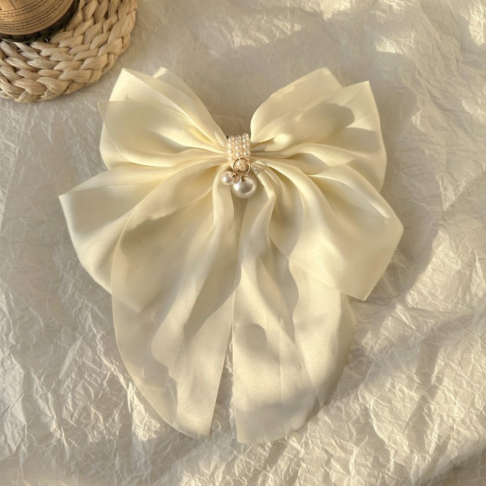 RSFPOIEG Bow Hairpin Female Streamer Satin Plate Hairpin Grab Clip Princess