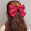RSFPOIEG Bow Hairpin Female Streamer Satin Plate Hairpin Grab Clip Princess view 3