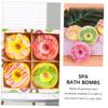 FOMIYES 4pcs Assorted Color Moisturizing Bath Balls Relaxation and Skin Care Each Ingredients for Women and Men view 3