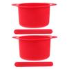 Gogogmee 2sets Wax Melting Bowl for Hair Removal Silicone Wax Warmer Pot Stirrer Sticks Non-stick and Easy to Clean view 1