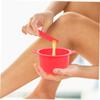 Gogogmee 2sets Wax Melting Bowl for Hair Removal Silicone Wax Warmer Pot Stirrer Sticks Non-stick and Easy to Clean view 4