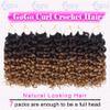 7 Packs GoGo Curl Crochet Hair 10 Inch Short Curly Crochet Hair for Women Water Wave Beach Curl Deep Twist Crochet Braids Synthetic Braiding Hair Extensions (10 Inch, OT4/30) view 2