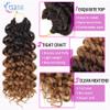 7 Packs GoGo Curl Crochet Hair 10 Inch Short Curly Crochet Hair for Women Water Wave Beach Curl Deep Twist Crochet Braids Synthetic Braiding Hair Extensions (10 Inch, OT4/30) view 4