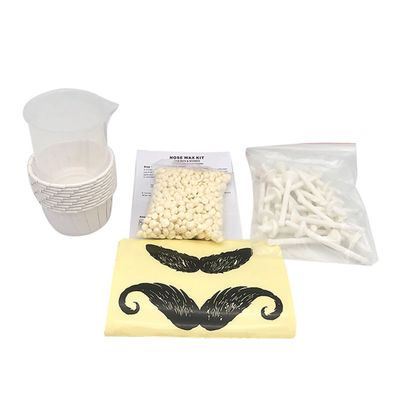 FOMIYES Nose Hair Remover Kit 3x Solid Wax Beans No Paper No Mess Quick Hair Removal