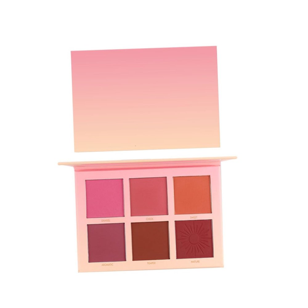 TOVINANNA Cheek Blush Natural Blush Makeup Kit for Women Girls Soft and Pigmented 6 Colors Palette