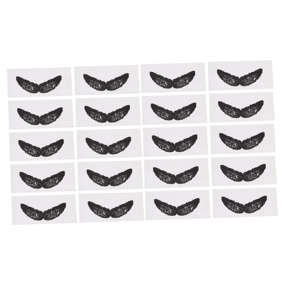 HAKIDZEL 20pcs Nose Wax Hair Remover Strips Facial Hair Remover for Men Easy to Use Beard Shaped