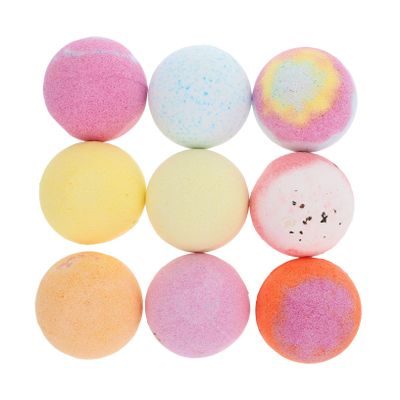 Healeved 9pcs Natural Bath Salt Essential Oils Relaxing Shower for Soothing Bathing for Family and Friends