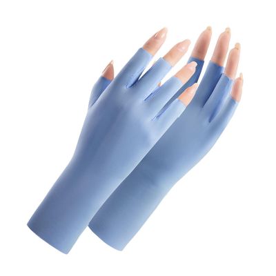 DGFJY Women Fingerless Gloves Uv Protection Gloves UV Shield Gloves Anti Uv Gloves For Gel Driving Gloves Gloves Uv Shi