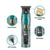 Professional Hair Clippers for Men, Hair Clipper Waterproof Hair Trimmer Cordless Hair Cutting Machine T-Blade Haircut Transparent Zero Cutting Machine view 2