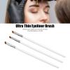 3pcs eyelinersBrushes Set, Angled eyelinersBrush Ultra Thin Slanted Comfortable Grip Make Up Brush White view 3