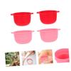 minkissy 4pcs Silicone Folding Waxing Bowls Heat-resistant Wax Warmer Bowls for Home Waxing Suitable for Face Underarm and Nose Hair Removal Random view 3