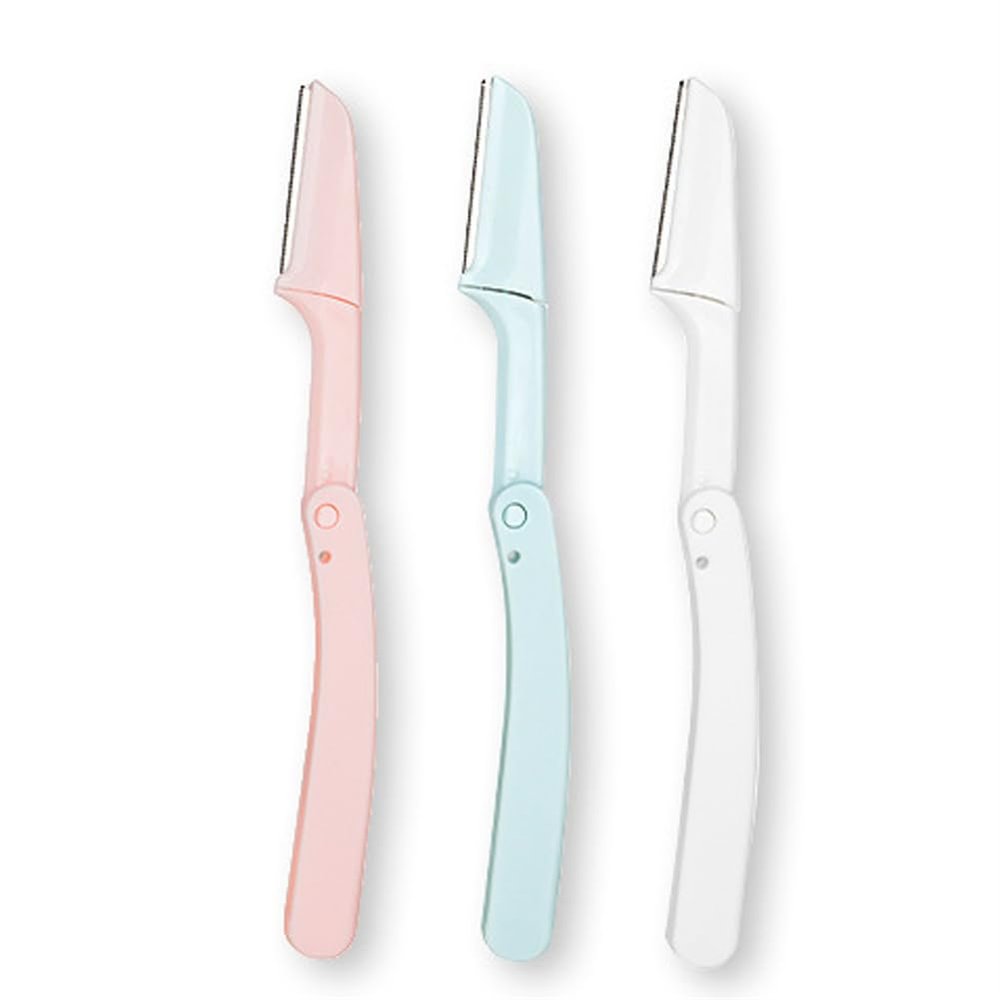 WELANGBN Skin Planing Tool (3 Count) Easy to Use Razor for Face Practical Hair Remover Blade for Eyebrows and Peach Fuzz Facial Shaver for Women That Helps Exfoliate and Smooth The Skin
