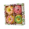 minkissy 4pcs Assorted Color Doughnut Shape Bath Salt Bombs for Moisturizing Skin Relaxing Bath Experience Women and Self-Care view 1