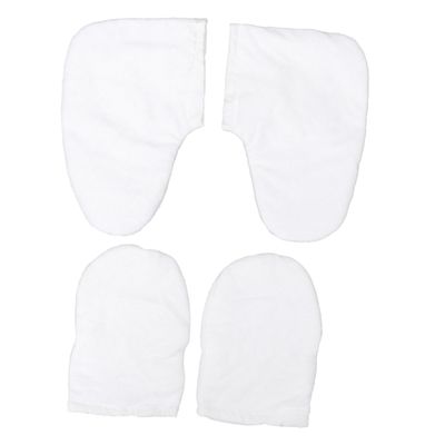 minkissy Paraffin Wax Gloves Set Cotton Thermal Mitts and Foot for Spa Heat Therapy Washable Insulation for Hand and Bath Treatment for Home Salon