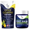 Citrus Detox Foot Soak with Epsom Salts Tea Tree Oil Foot Balm/ Moisturizer For Dry Cracked Feet - Instantly Hydrates & Soothes Irritated Skin & Athletes Foot view 1