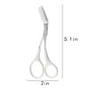 WELANGBN Eyebrow Trimmer with Razors, Eyebrow Scissors Comb for Women and Men, All-in-One Shaper Epilator Hair Remover, Multipurpose Exfoliating Dermaplaning Tool Razors Set-1 Pack view 2